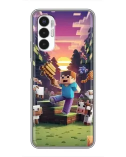 Чохол для TECNO POVA 3 (LF7n) з картинкою «Стів на фермі» Чохол для TECNO POVA 3 (LF7n) з картинкою «Стів на фермі»