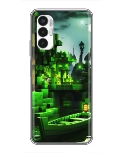 Чехол для TECNO POVA 3 (LF7n) с картинкой «Minecraft лесной пейзаж» Чехол для TECNO POVA 3 (LF7n) с картинкой «Minecraft лесной пейзаж»