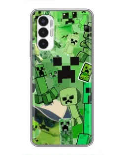 Чехол для TECNO POVA 3 (LF7n) с картинкой «Криперы Minecraft» Чехол для TECNO POVA 3 (LF7n) с картинкой «Криперы Minecraft»