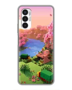 Чехол для TECNO POVA 3 (LF7n) с картинкой «Розовое дерево Minecraft» Чехол для TECNO POVA 3 (LF7n) с картинкой «Розовое дерево Minecraft»