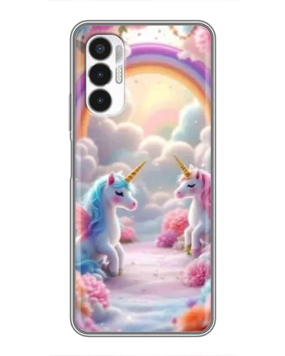 Чехол для TECNO POVA 3 (LF7n) с картинкой «Радуга и единороги» Чехол для TECNO POVA 3 (LF7n) с картинкой «Радуга и единороги»