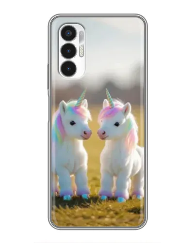 Чехол для TECNO POVA 3 (LF7n) с картинкой «Пара единорогов» Чехол для TECNO POVA 3 (LF7n) с картинкой «Пара единорогов»