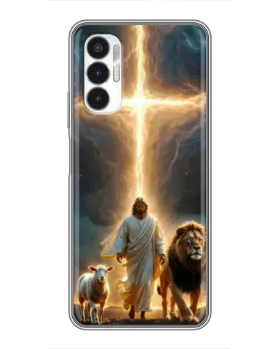 Чехол для TECNO POVA 3 (LF7n) с картинкой «Лев Иуды и Свет»