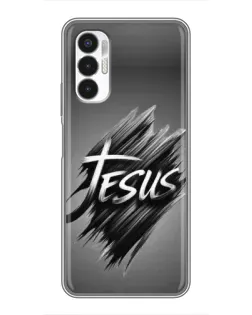 Чехол для TECNO POVA 3 (LF7n) с картинкой «Надпись Jesus Graffiti»