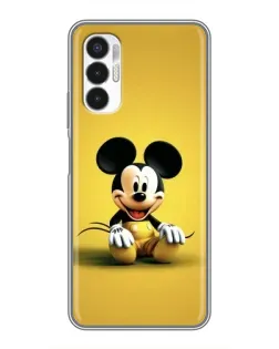 Чехол для TECNO POVA 3 (LF7n) с картинкой «Микки на желтом»