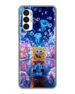 Чехол для TECNO POVA 3 (LF7n) с картинкой «Неоновый океан»