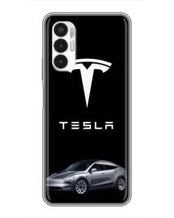 Чехол для TECNO POVA 3 (LF7n) с картинкой «Tesla Model Y» Чехол для TECNO POVA 3 (LF7n) с картинкой «Tesla Model Y»