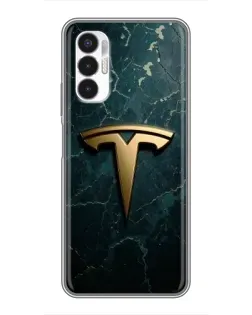 Чехол для TECNO POVA 3 (LF7n) с картинкой «Мраморная Tesla Gold» Чехол для TECNO POVA 3 (LF7n) с картинкой «Мраморная Tesla Gold»