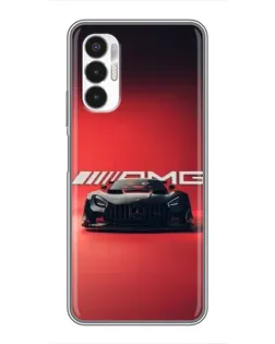 Чехол для TECNO POVA 3 (LF7n) с картинкой «Mercedes AMG — красная линия»