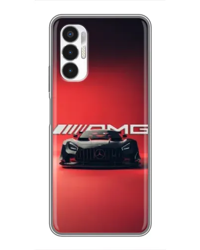 Чехол для TECNO POVA 3 (LF7n) с картинкой «Mercedes AMG — красная линия»