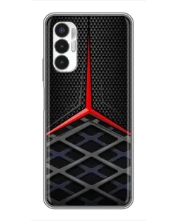 Чехол для TECNO POVA 3 (LF7n) с картинкой «Mercedes Carbon Grid»