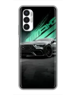 Чехол для TECNO POVA 3 (LF7n) с картинкой «Темный Mercedes AMG»