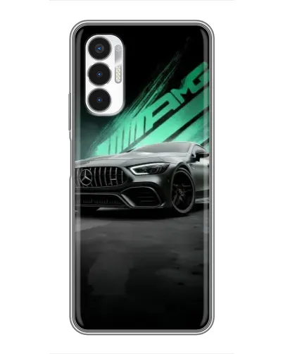 Чехол для TECNO POVA 3 (LF7n) с картинкой «Темный Mercedes AMG»