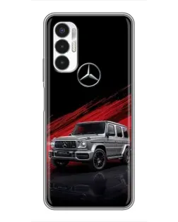 Чехол для TECNO POVA 3 (LF7n) с картинкой «Mercedes G-Class красный»