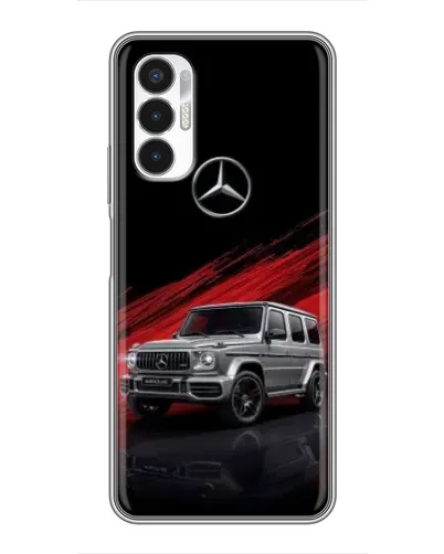 Чехол для TECNO POVA 3 (LF7n) с картинкой «Mercedes G-Class красный»