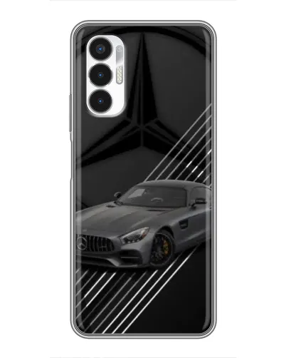 Чехол для TECNO POVA 3 (LF7n) с картинкой «Mercedes AMG — графика»