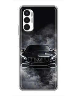 Чехол для TECNO POVA 3 (LF7n) с картинкой «Mercedes в дыму»