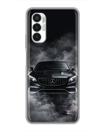 Чехол для TECNO POVA 3 (LF7n) с картинкой «Mercedes в дыму»
