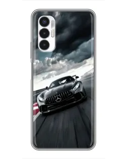 Чехол для TECNO POVA 3 (LF7n) с картинкой «Гоночный Mercedes AMG»