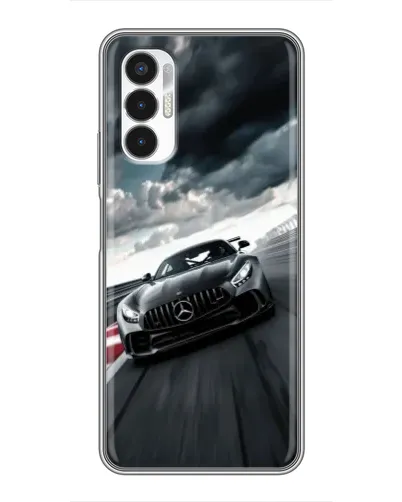 Чехол для TECNO POVA 3 (LF7n) с картинкой «Гоночный Mercedes AMG»