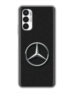 Чехол для TECNO POVA 3 (LF7n) с картинкой «Карбоновый Mercedes стиль» Чехол для TECNO POVA 3 (LF7n) с картинкой «Карбоновый Mercedes стиль»