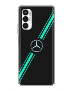 Чехол для TECNO POVA 3 (LF7n) с картинкой «Спортивные линии Mercedes» Чехол для TECNO POVA 3 (LF7n) с картинкой «Спортивные линии Mercedes»