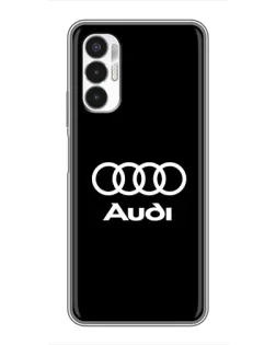 Чехол для TECNO POVA 3 (LF7n) с картинкой «Классическое лого Audi»
