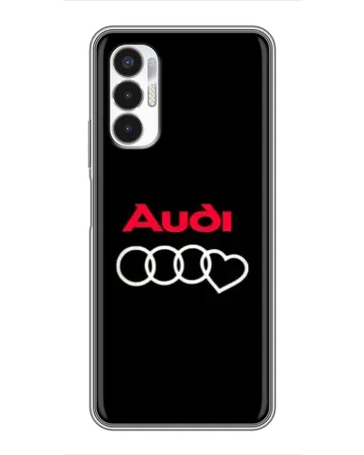 Чехол для TECNO POVA 3 (LF7n) с картинкой «Логотип Audi Heart»