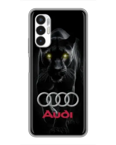Чехол для TECNO POVA 3 (LF7n) с картинкой «Пантера и Audi»