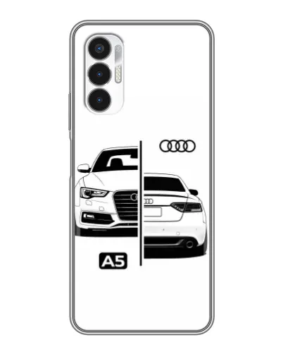 Чехол для TECNO POVA 3 (LF7n) с картинкой «Audi — контрастный дизайн»