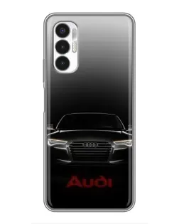 Чехол для TECNO POVA 3 (LF7n) с картинкой «Audi — градиентный контур»