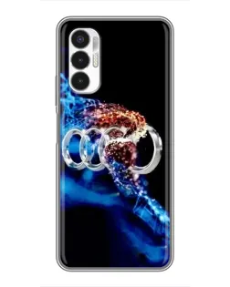 Чехол для TECNO POVA 3 (LF7n) с картинкой «Энергия лого Audi»