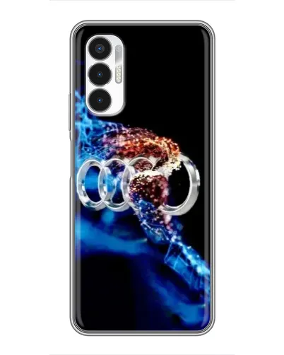 Чехол для TECNO POVA 3 (LF7n) с картинкой «Энергия лого Audi»