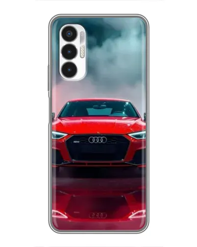 Чехол для TECNO POVA 3 (LF7n) с картинкой «Audi RS — красный стиль»