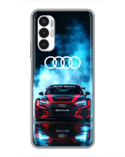Чехол для TECNO POVA 3 (LF7n) с картинкой «Audi Sport — неон»
