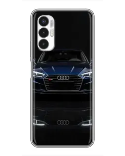 Чехол для TECNO POVA 3 (LF7n) с картинкой «Audi — ночное отражение»