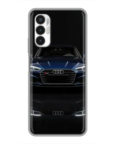 Чехол для TECNO POVA 3 (LF7n) с картинкой «Audi — ночное отражение»