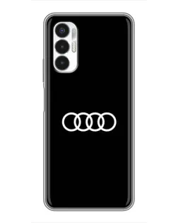 Чехол для TECNO POVA 3 (LF7n) с картинкой «Audi White Logo»
