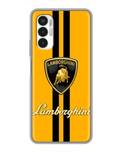 Чехол для TECNO POVA 3 (LF7n) с картинкой «Lamborghini Stripe желтый»
