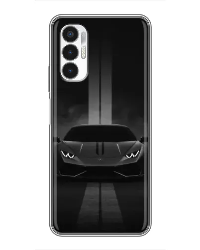 Чехол для TECNO POVA 3 (LF7n) с картинкой «Lamborghini симметрия дорог»