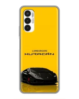 Чехол для TECNO POVA 3 (LF7n) с картинкой «Lamborghini Huracan черный»