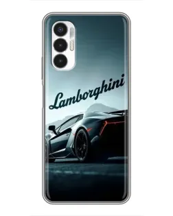 Чехол для TECNO POVA 3 (LF7n) с картинкой «Классическая надпись Lamborghini»