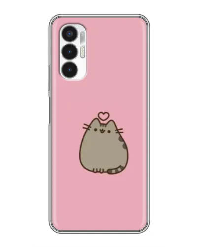 Чехол для TECNO POVA 3 (LF7n) с картинкой «Pusheen сердце» Чехол для TECNO POVA 3 (LF7n) с картинкой «Pusheen сердце»