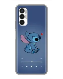 Чехол для TECNO POVA 3 (LF7n) с картинкой «Музыкальный Stitch»