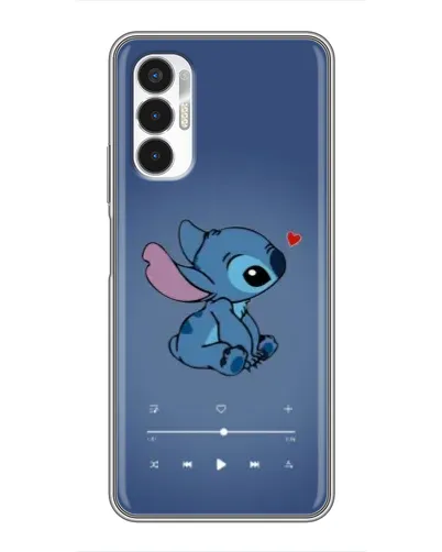 Чехол для TECNO POVA 3 (LF7n) с картинкой «Музыкальный Stitch»