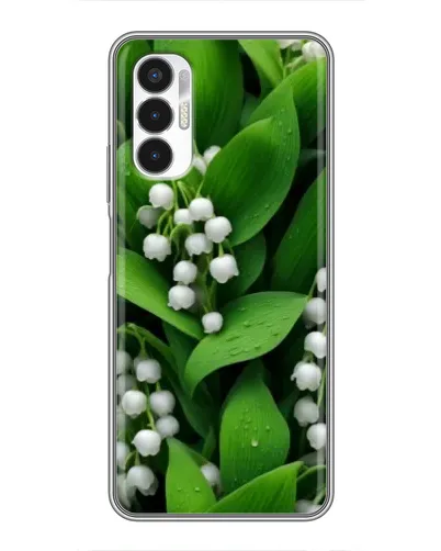 Чехол для TECNO POVA 3 (LF7n) с картинкой «Ландыши в зелени»