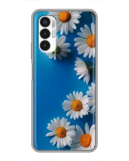 Чехол для TECNO POVA 3 (LF7n) с картинкой «Белоснежные маргаритки»