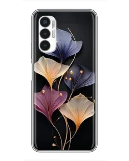 Чехол для TECNO POVA 3 (LF7n) с картинкой «Лиловые цветы грации»
