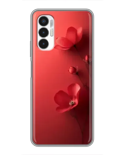 Чехол для TECNO POVA 3 (LF7n) с картинкой «Маковые соцветия»