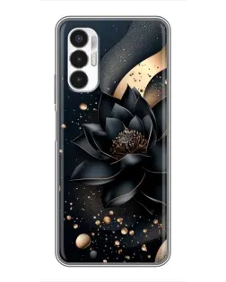 Чехол для TECNO POVA 3 (LF7n) с картинкой «Черный лотос»